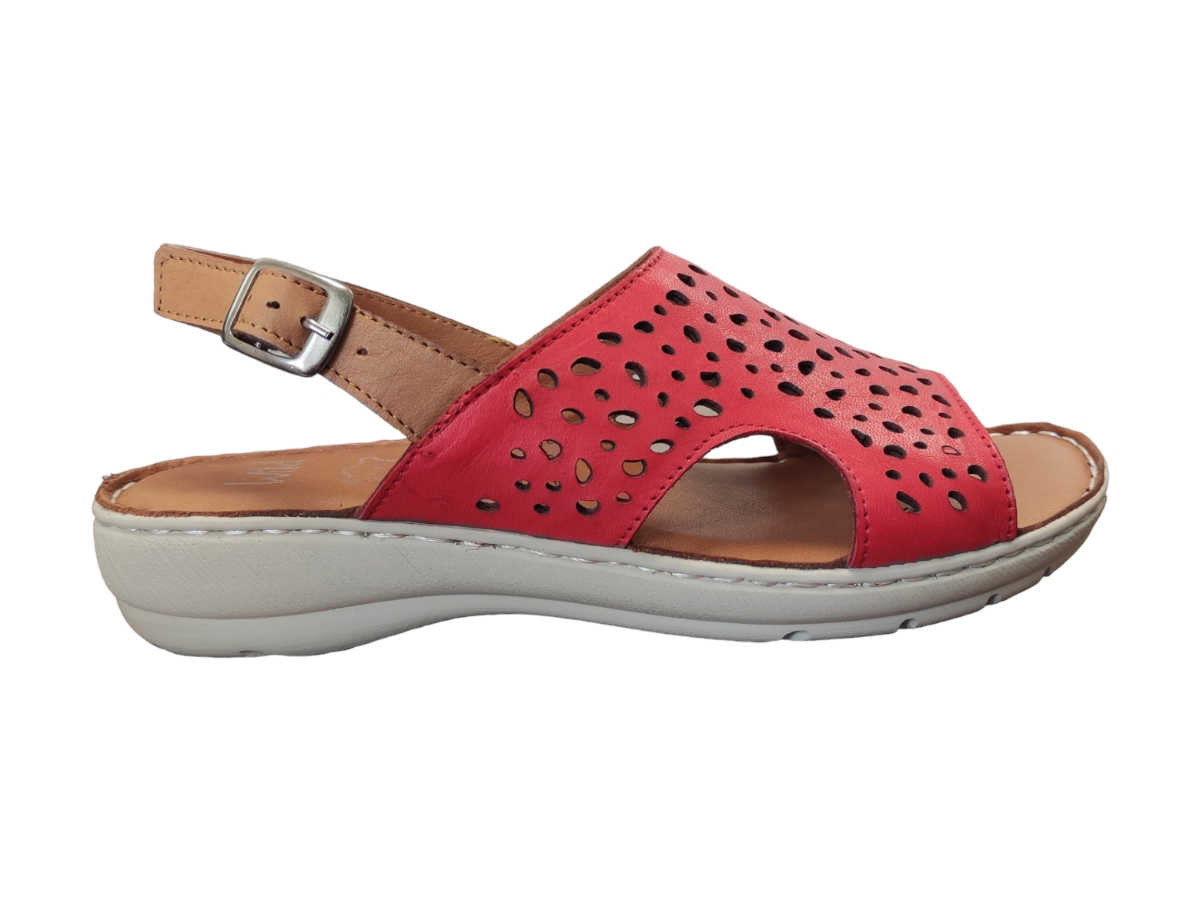 Wild 0161320 Salsa Coconut Dámské celokožené sandály červené 38