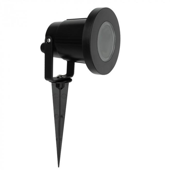 Eco Light Zahradní reflektor RO-1 1xGU10 92x315 ČERNÝ IP65 EC79018