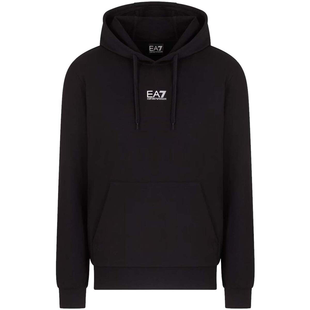 Ea7 Emporio Armani  Core Identity Hooded Sweatshirt Black  Černá