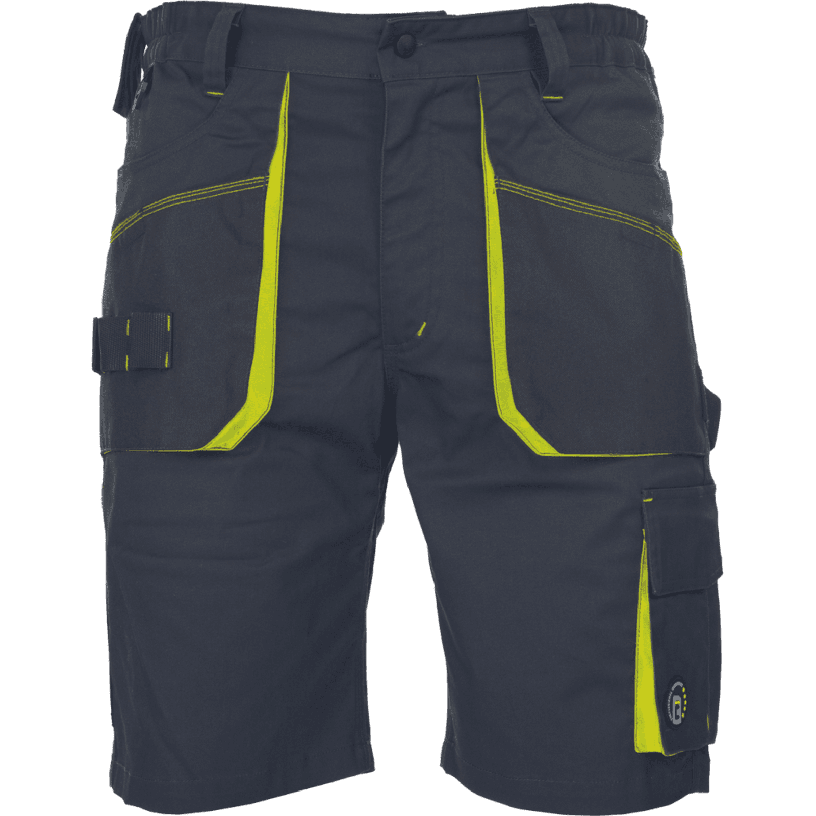 Cerva EMERTON STRETCH Kraťasy pracovní černá/žlutá 44