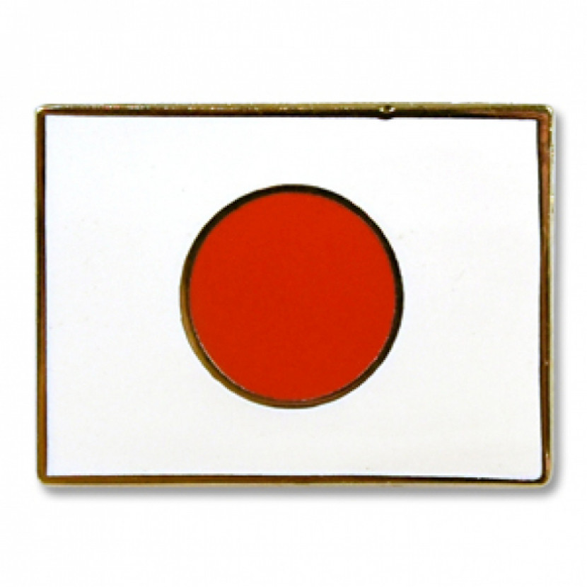 Odznak (pins) 18mm vlajka Japonsko - barevný
