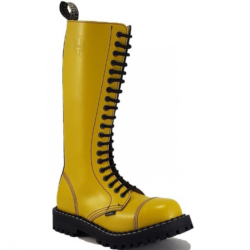 Boty Steel 20-dírkové - žluté, 40