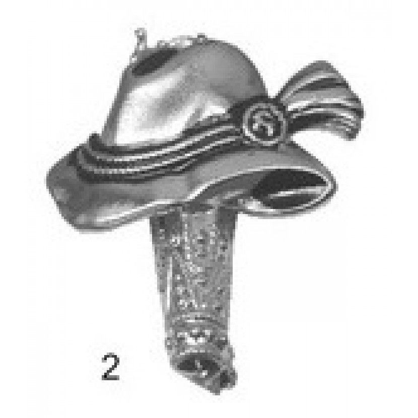 Odznak Touleček klobouk - stříbrný