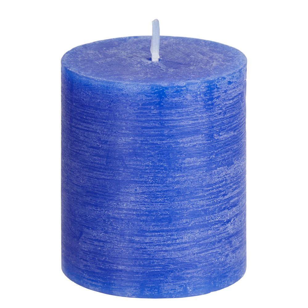 RUSTIC Svíčka 8 cm - modrá