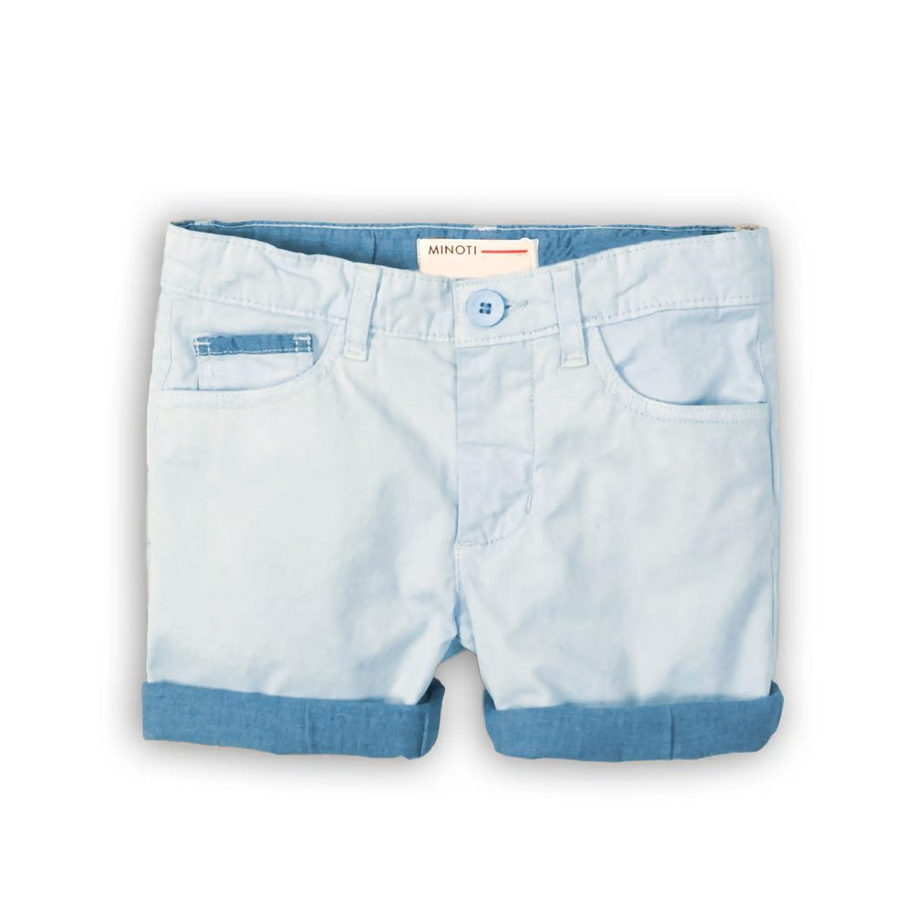Kraťasy chlapecké bavlněné, Minoti, Salt 6, světle modrá - 128/134 | 8/9let