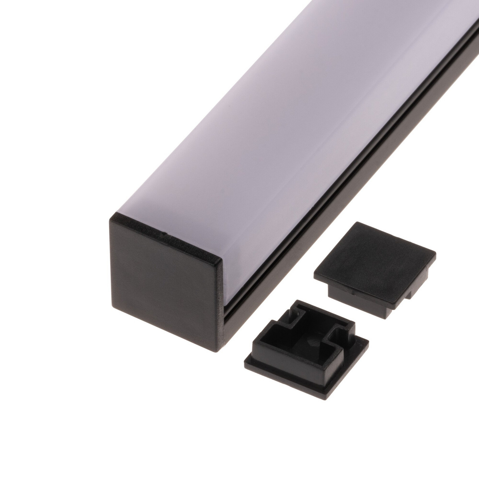 Koncovka LED profilu N8H plastová černá