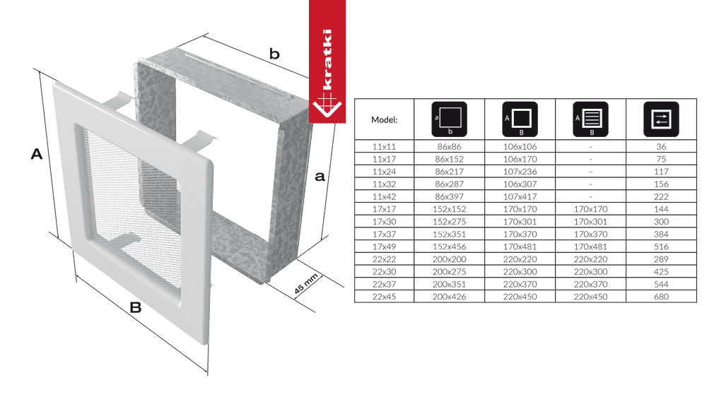 Krbová mřížka 22x37 BASIC staré zlato
