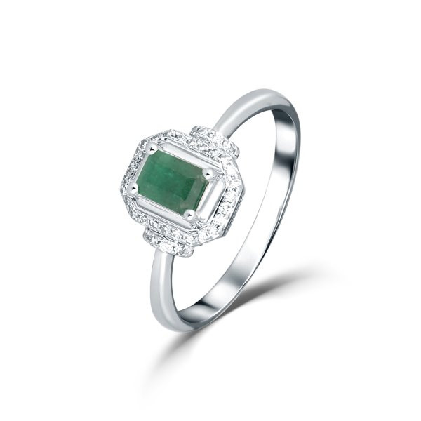 Prsten se smaragdem 324-958-EM26 52-3.00g