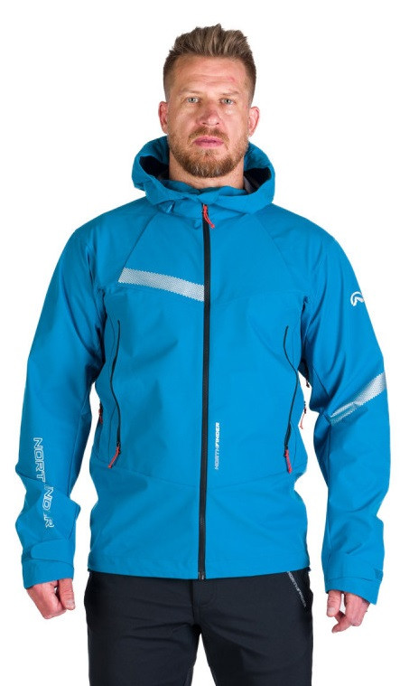 Northfinder GEOFFREY blue BU-5180OR-281 pánská turistická softshellová bunda voděodolná Velikost: M 8584153532875