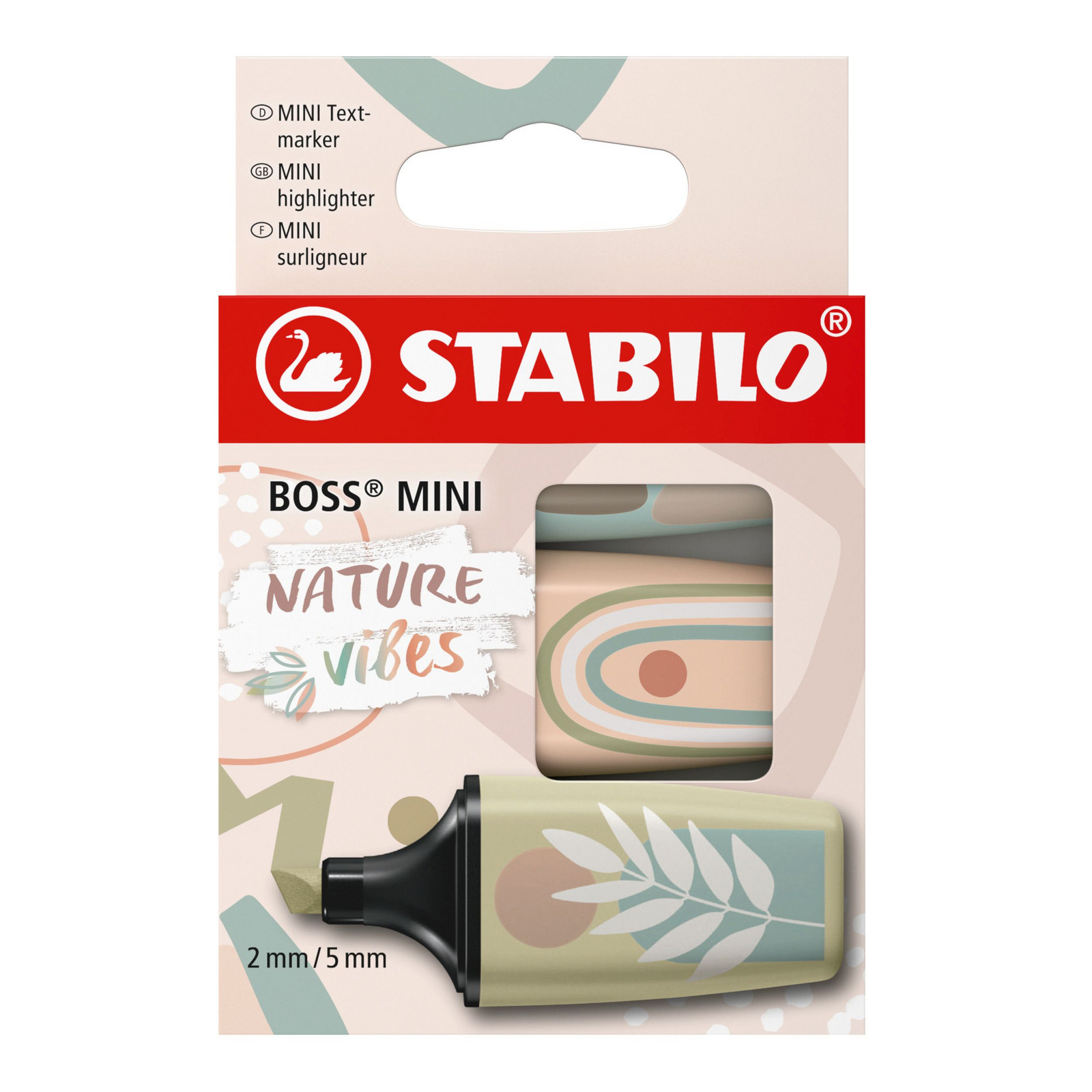 STABILO BOSS MINI Naturevibes 3 ks Sada