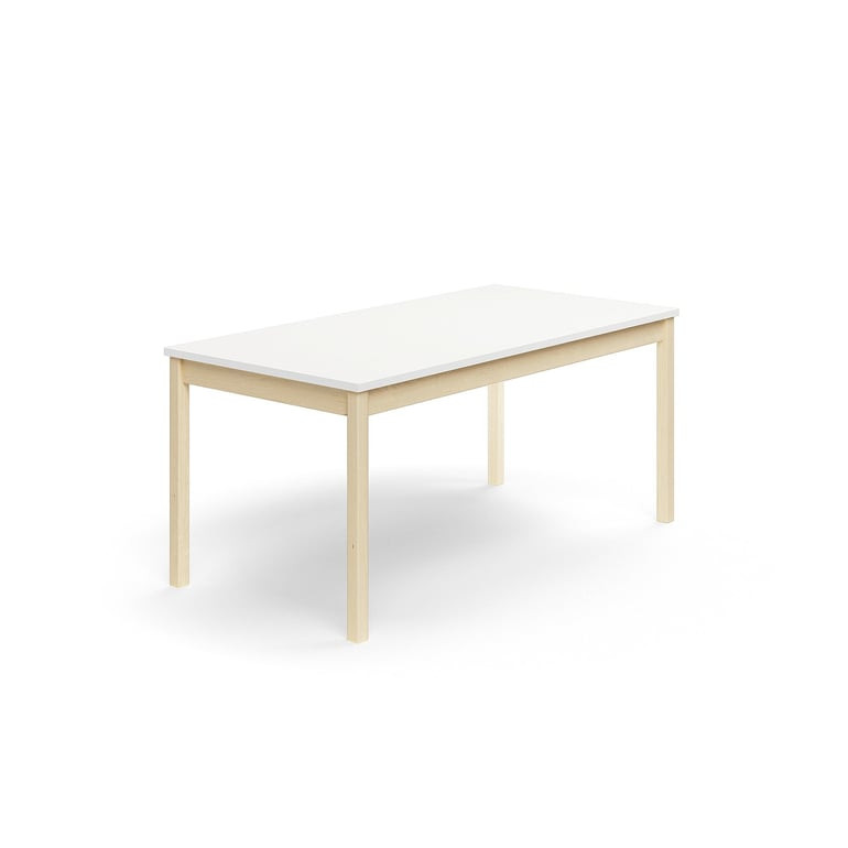 Stůl DECIBEL, 1600x800x720 mm, akustická HPL deska, bříza/bílá