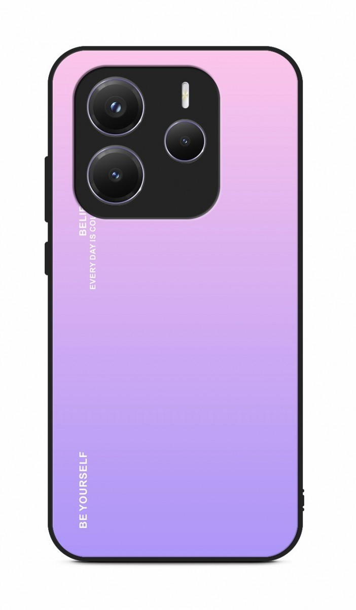 Kryt TopQ LUXURY Xiaomi Redmi Note 14 5G pevný duhový růžový 136669