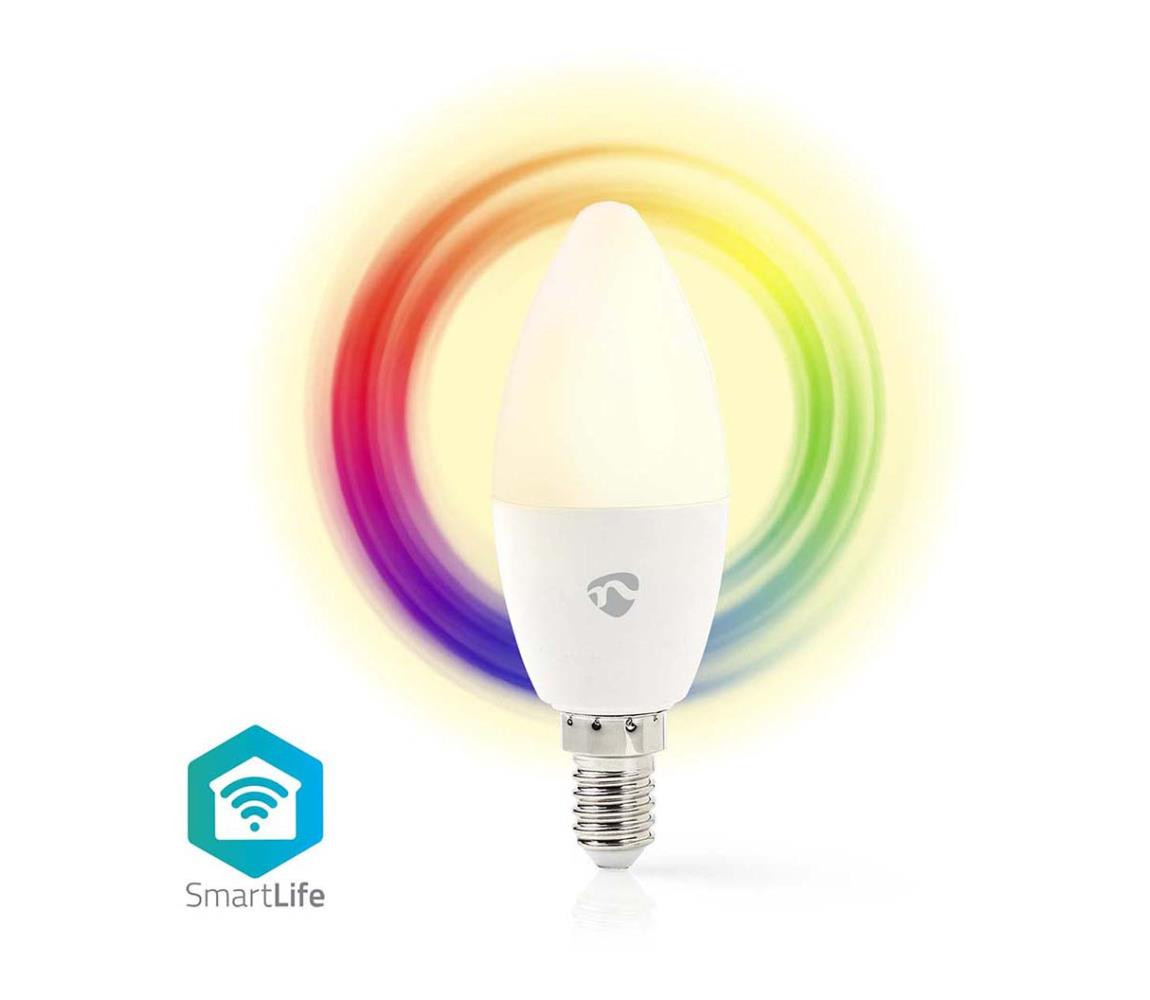 WIFILRC10E14 - LED RGB Stmívatelná žárovka E14/4,9W/230V Wi-Fi 2700-6500K