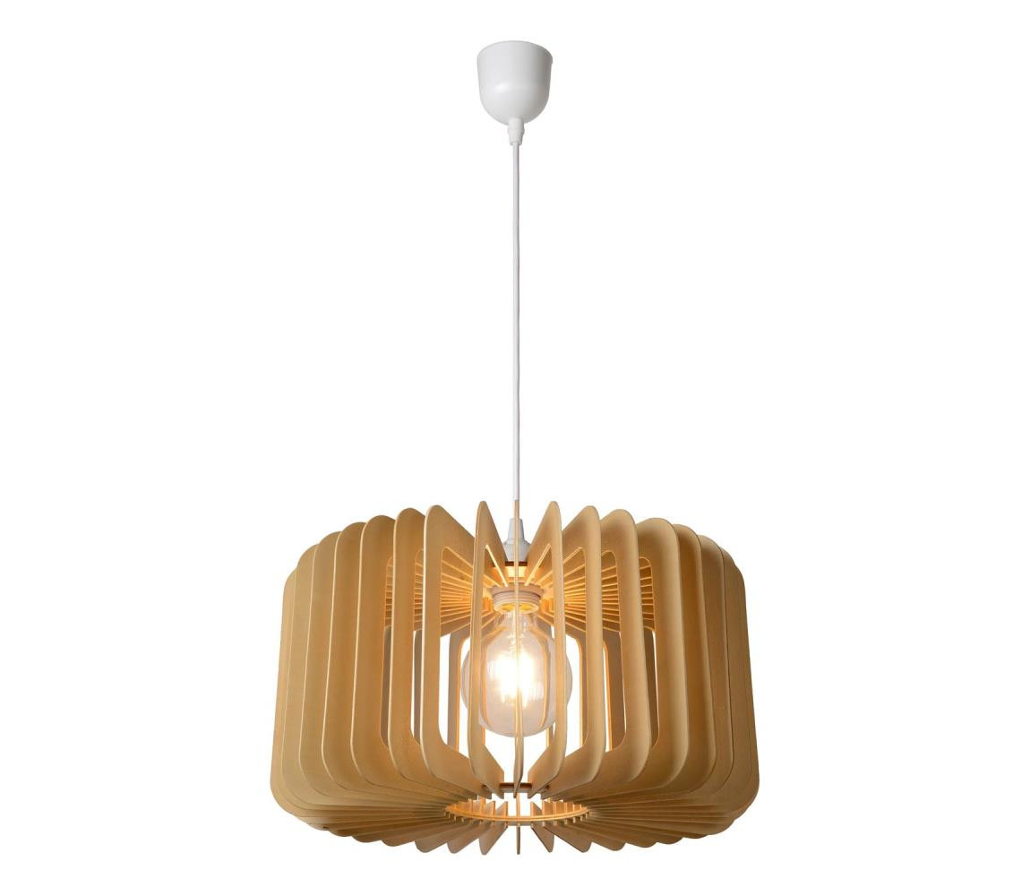 Lucide Lucide 46406/39/76 - Lustr na lanku ETTA 1xE27/40W/230V pr. 39 cm dřevo