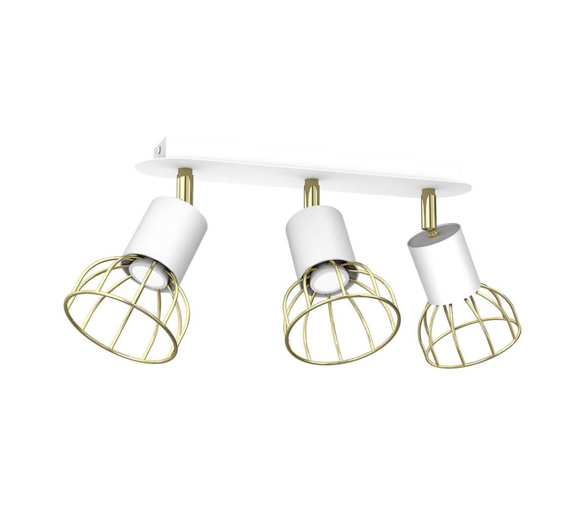 Bodové svítidlo DANTE 3xGU10/25W/230V bílá/zlatá
