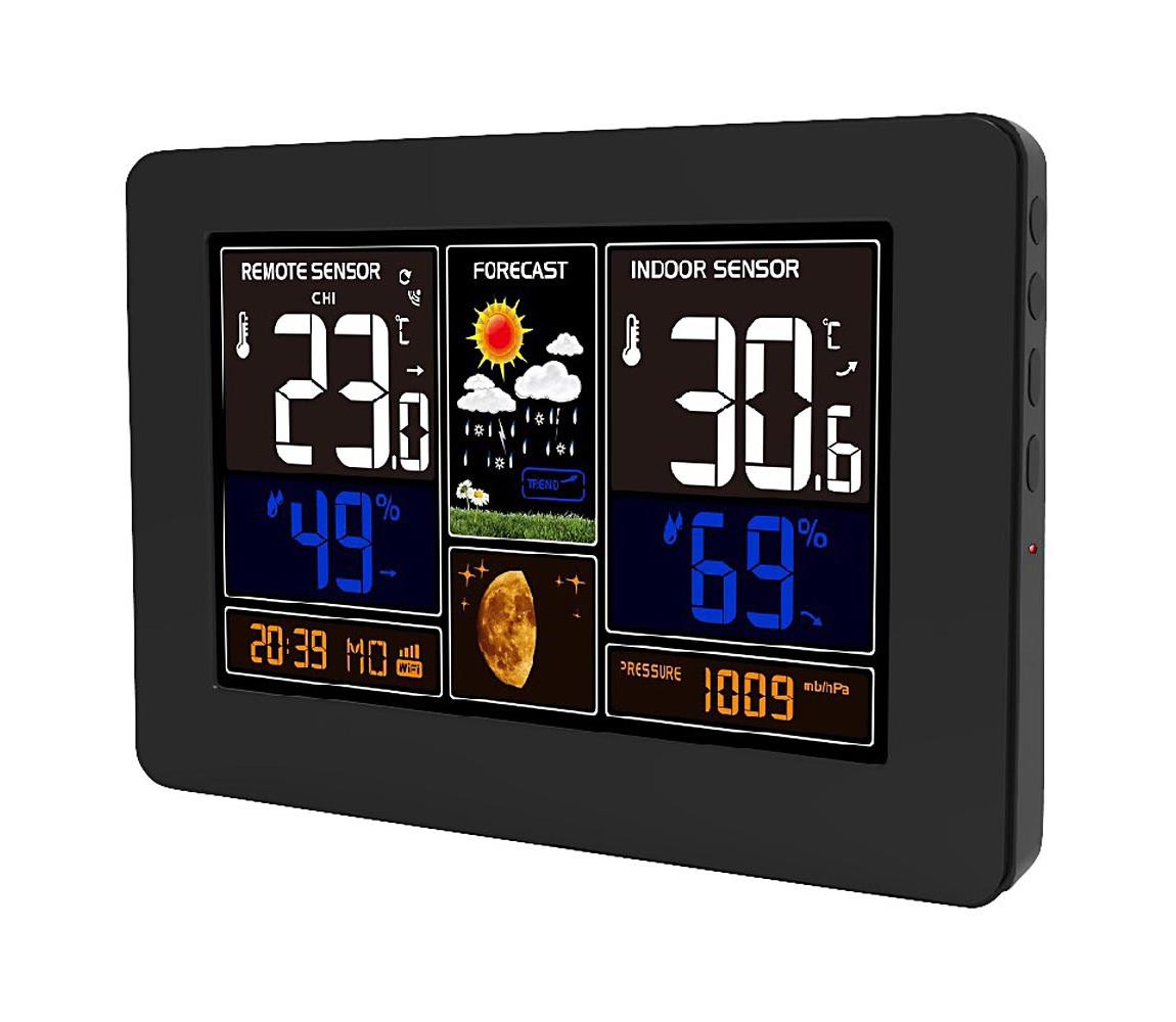 TE81WiFI - Meteostanice s barevným LCD displejem 2xAA/5V Wi-Fi Tuya