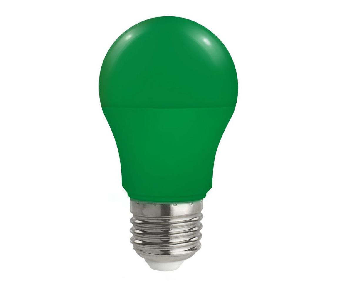 LED Žárovka A50 E27/4,9W/230V zelená
