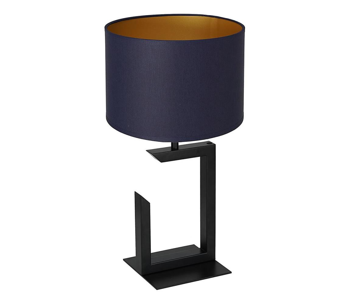 Stolní lampa 1xE27/60W/230V 45 cm modrá/zlatá