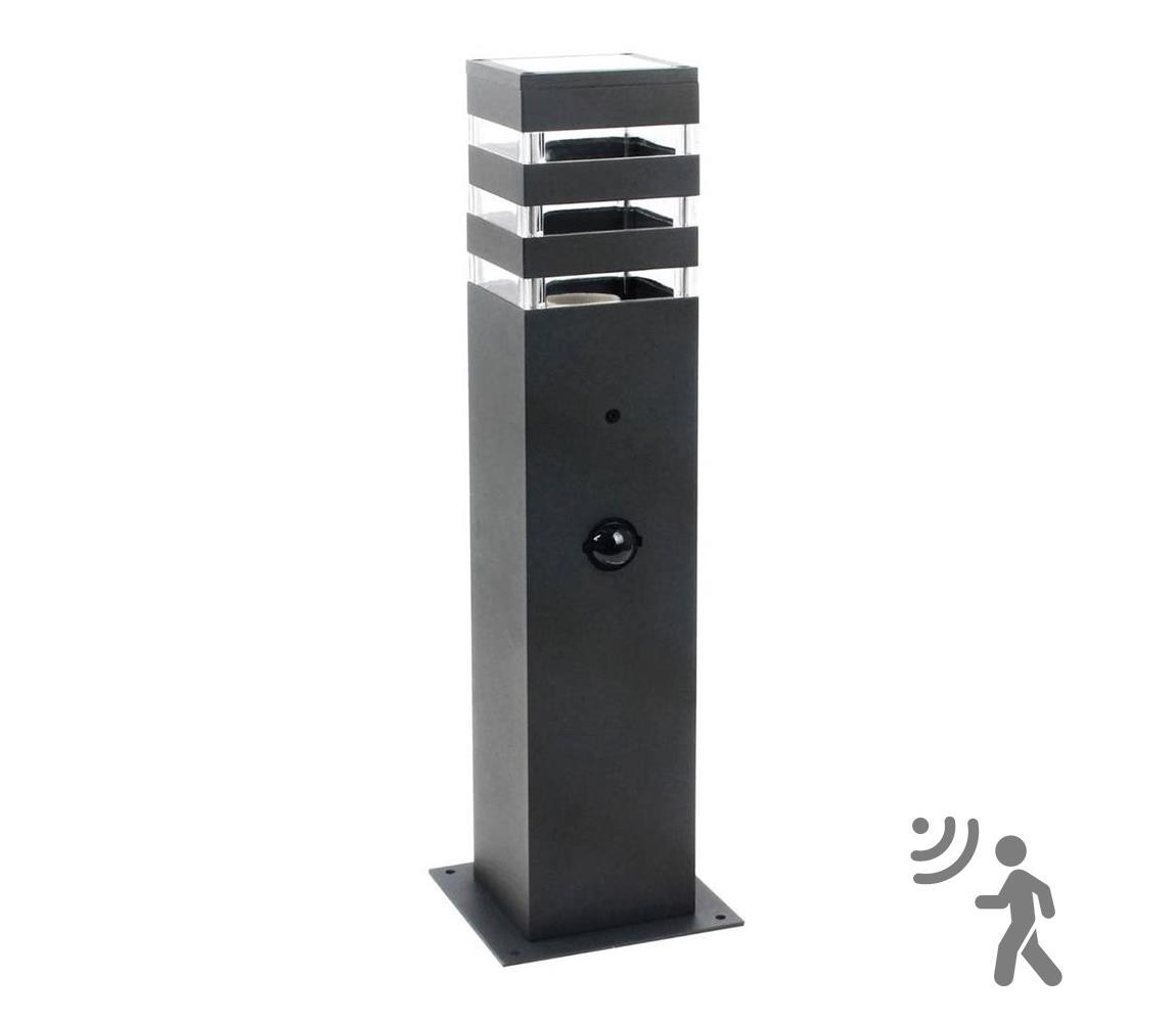 Venkovní lampa se senzorem TEKSAS 1xE27/12W/230V IP44 44 cm