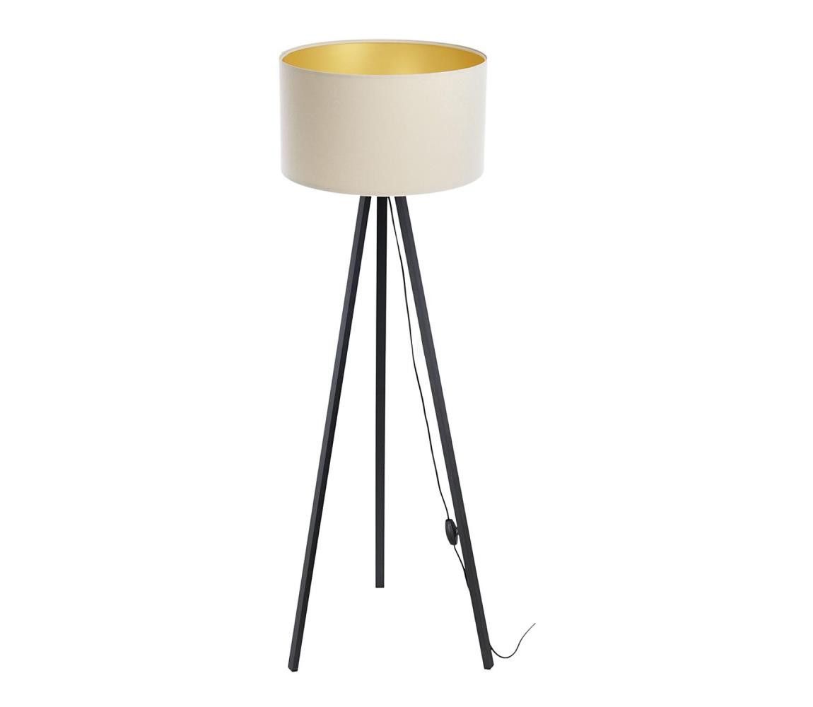 Stojací lampa STANDART 1xE27/60W/230V krémová/wenge