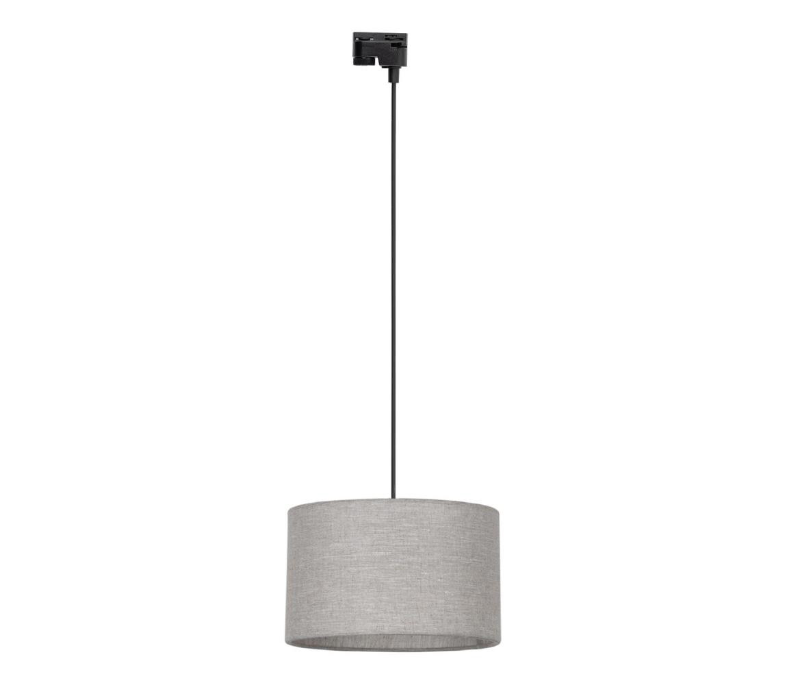 Lustr na lanku do lištového systému TRACER 1xE27/15W/230V pr. 38 cm černá/šedá