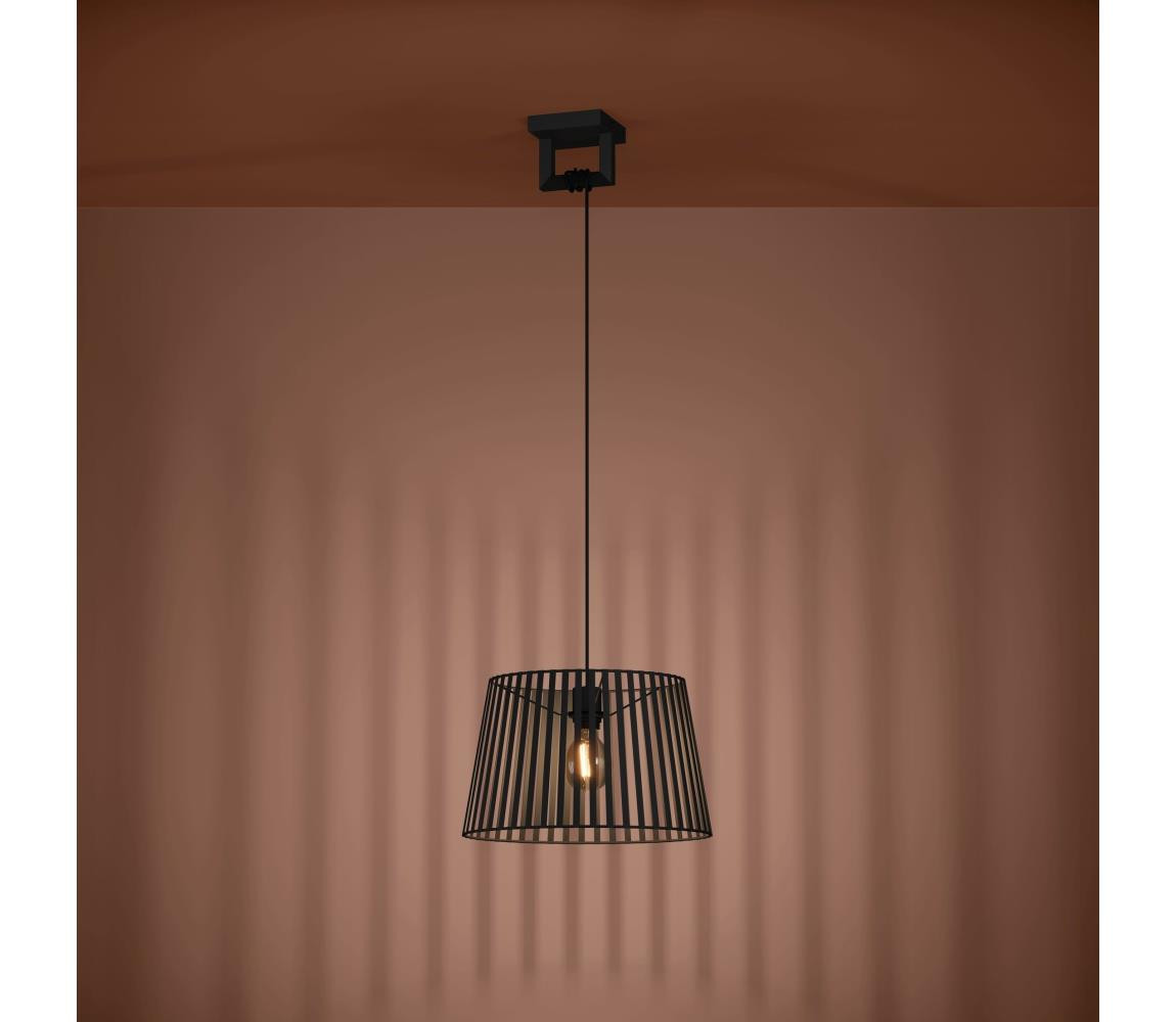 Eglo Eglo 390002 - Lustr na lanku BOGOTA 1xE27/40W/230V černá