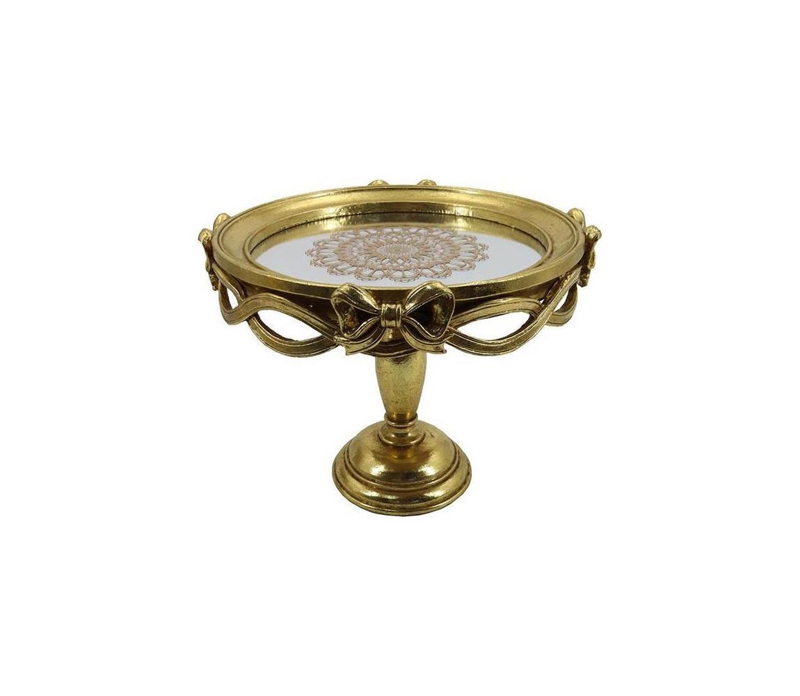 Eurolamp Dekorační podnos pr. 25,5 cm zlatá