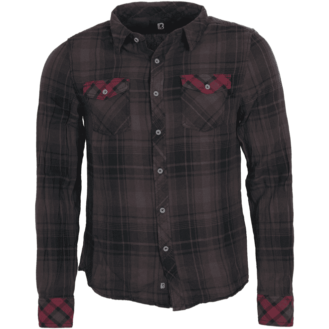 Brandit Košile Check Shirt Duncan 1/1 hnědá | černá S