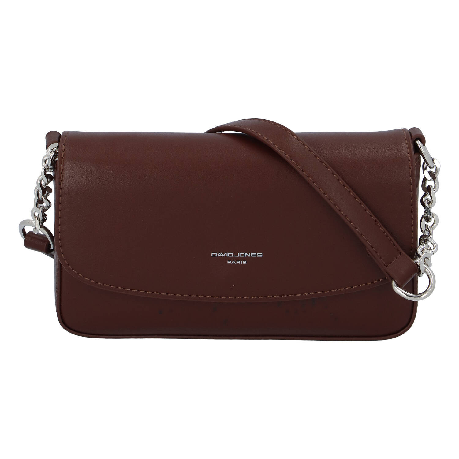 Dámská crossbody kabelka tmavě hnědá - David Jones Tallma hnědá