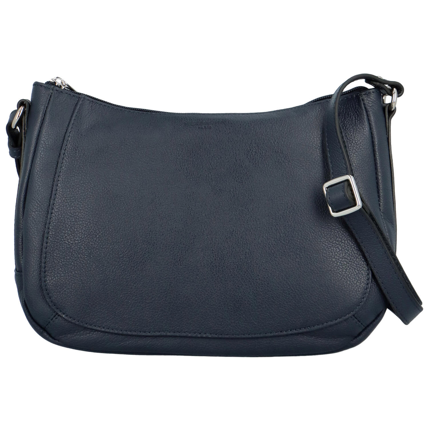 Dámská kožená kabelka přes rameno tmavě modrá - Hexagona Chanel tmavě modrá