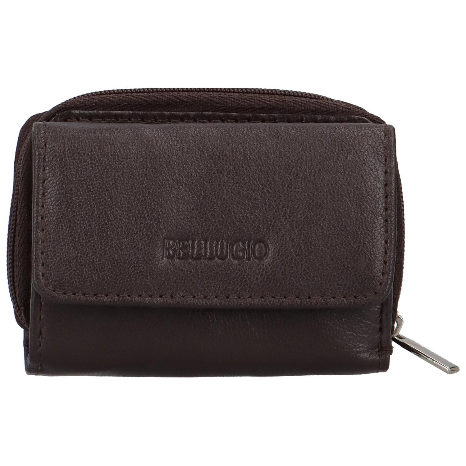 Dámská kožená peněženka tmavě hnědá - Bellugio Gislinde hnědá