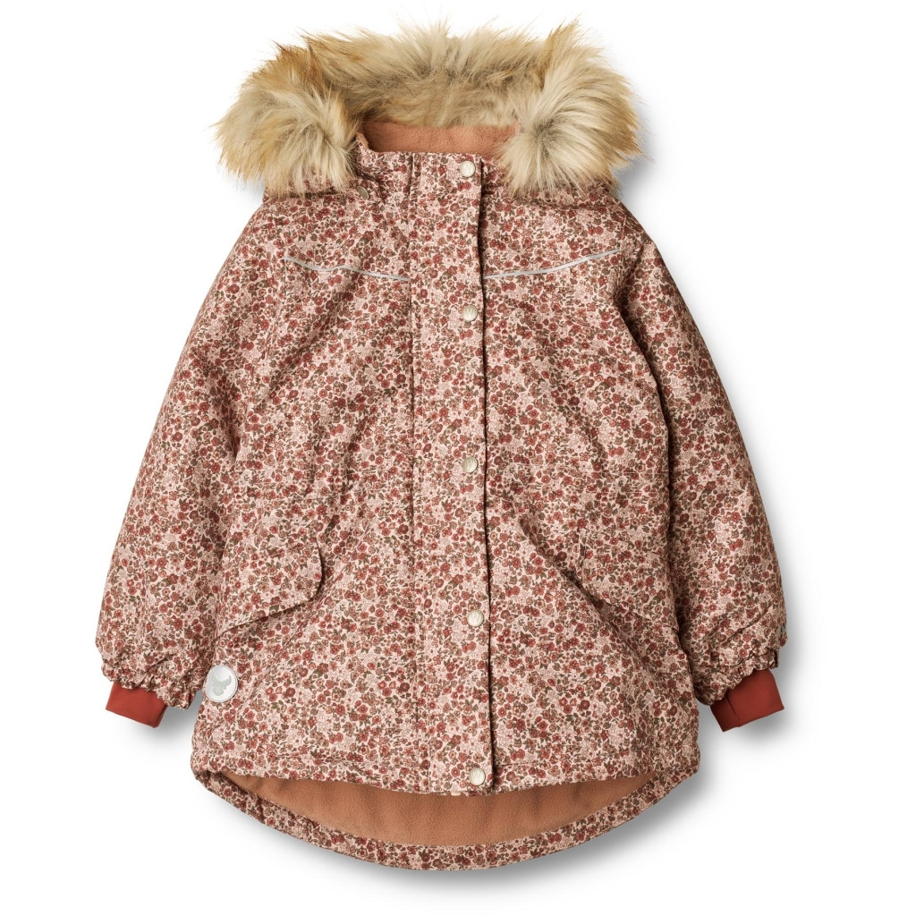 Wheat dívčí nepromokavá zimní bunda 7203 - 2036 rose dust flowers Velikost: 152