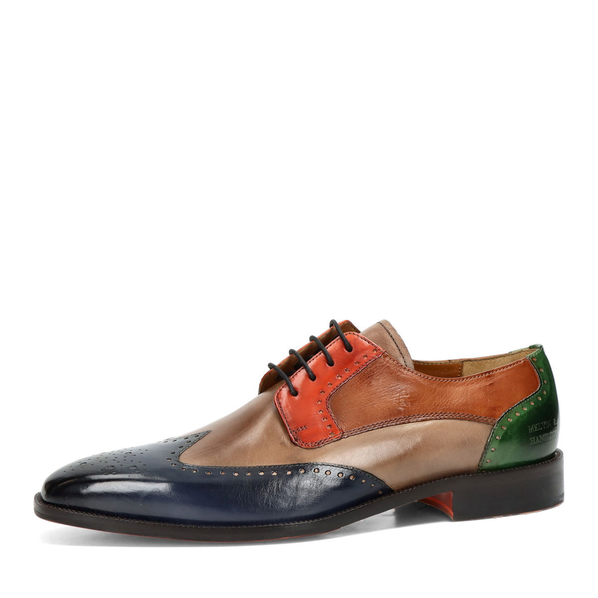 Melvin & Hamilton pánské luxusní společenské boty s koženou podešví - vícebarevné - 40