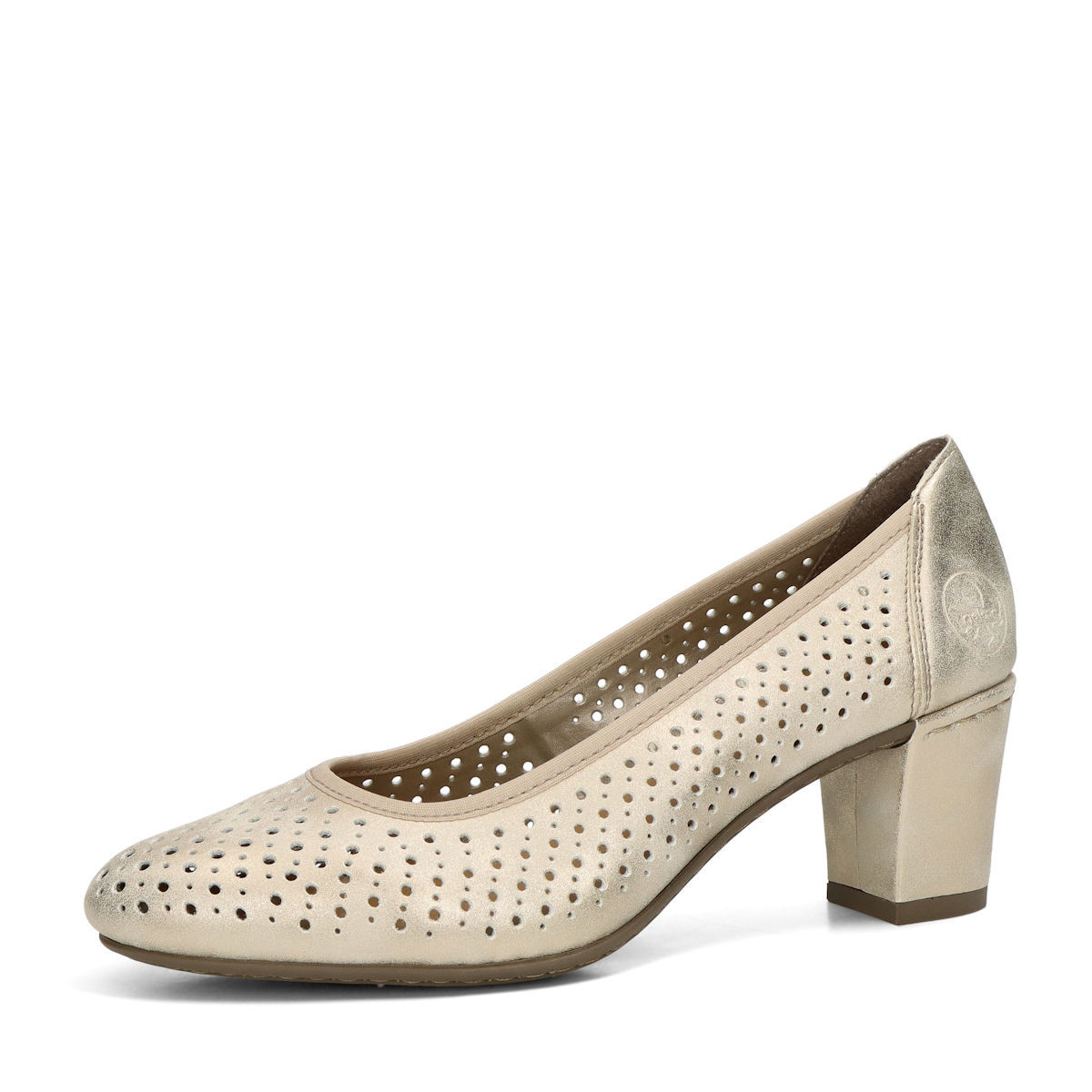 Rieker dámské komfortní lodičky - béžovo zlaté - 36