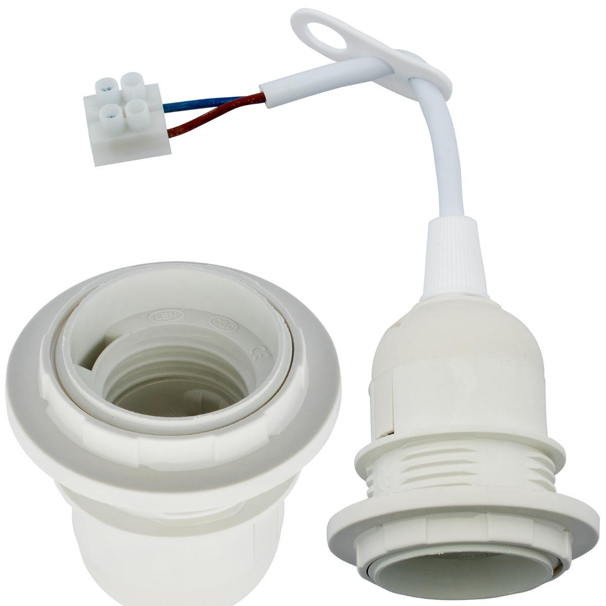 Lumiled Oprawka Remontowa Budowlana na Żarówke E27 Prowizorka z Przewodem i Kostką Zaciskową