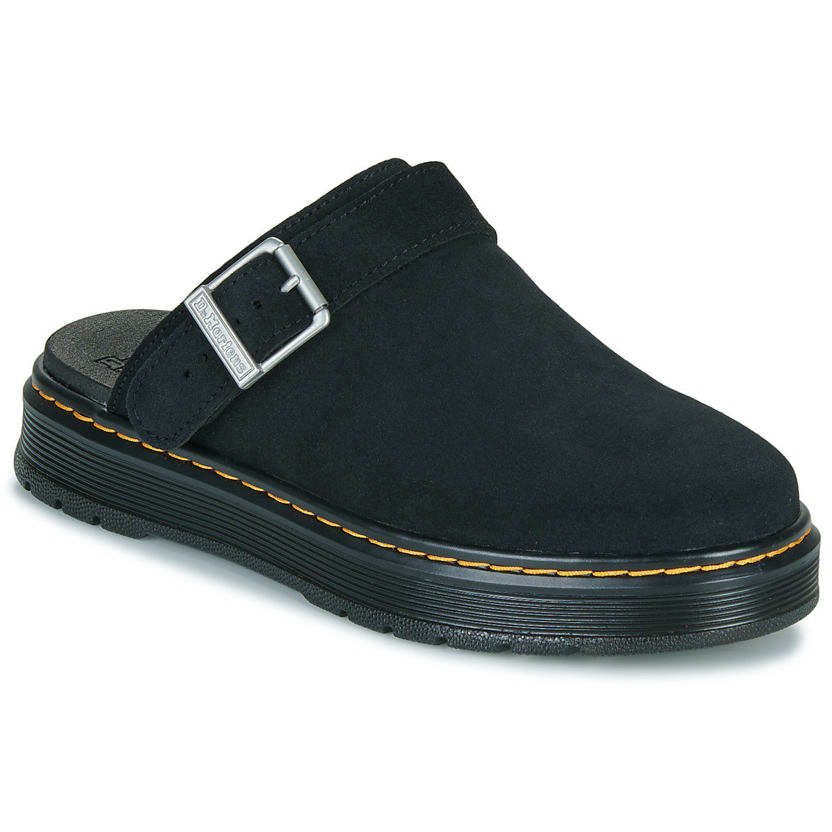 Dr. Martens  Brookline Mule Black Bronx Suede  Černá