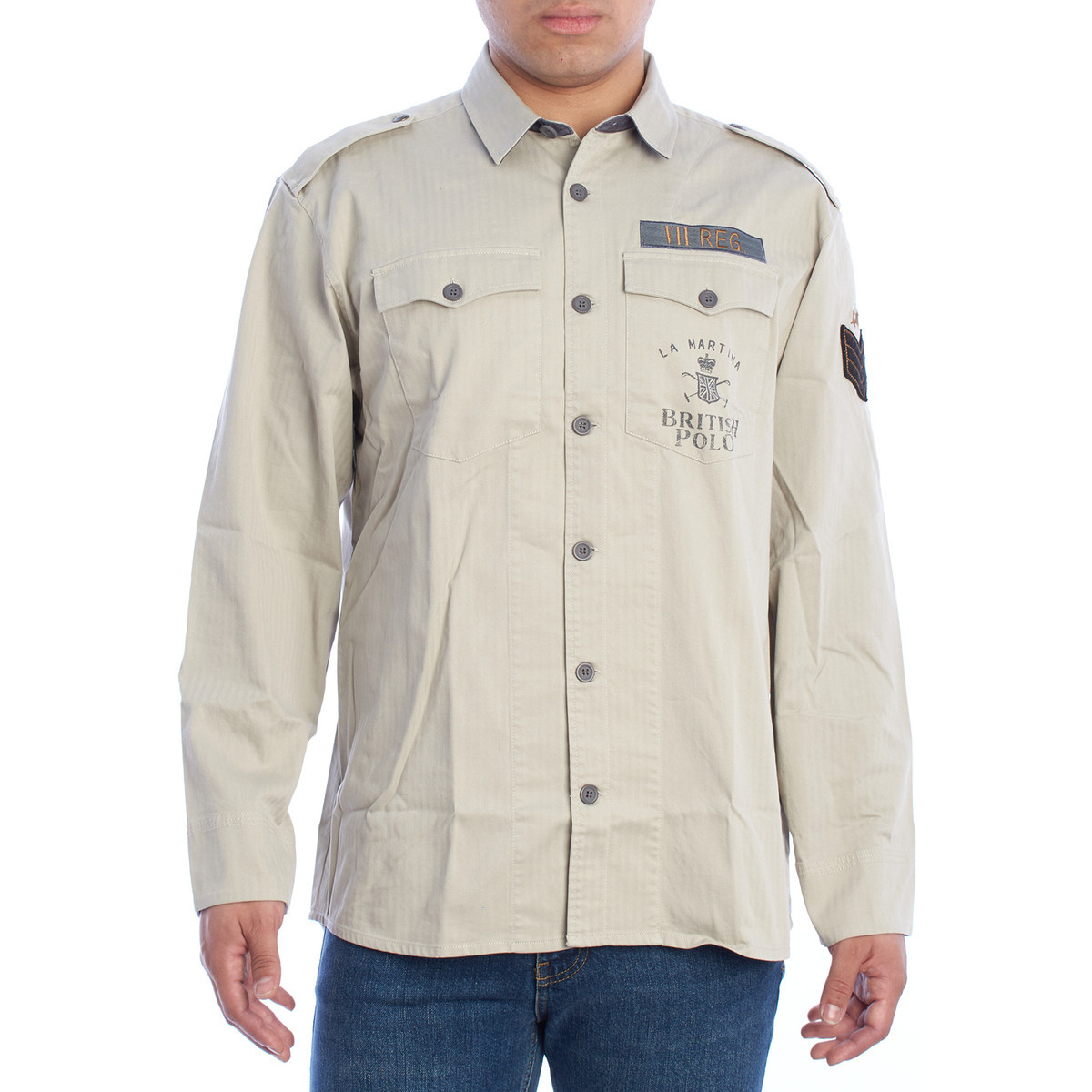 La Martina  TMCE30-TW414-04022  Béžová