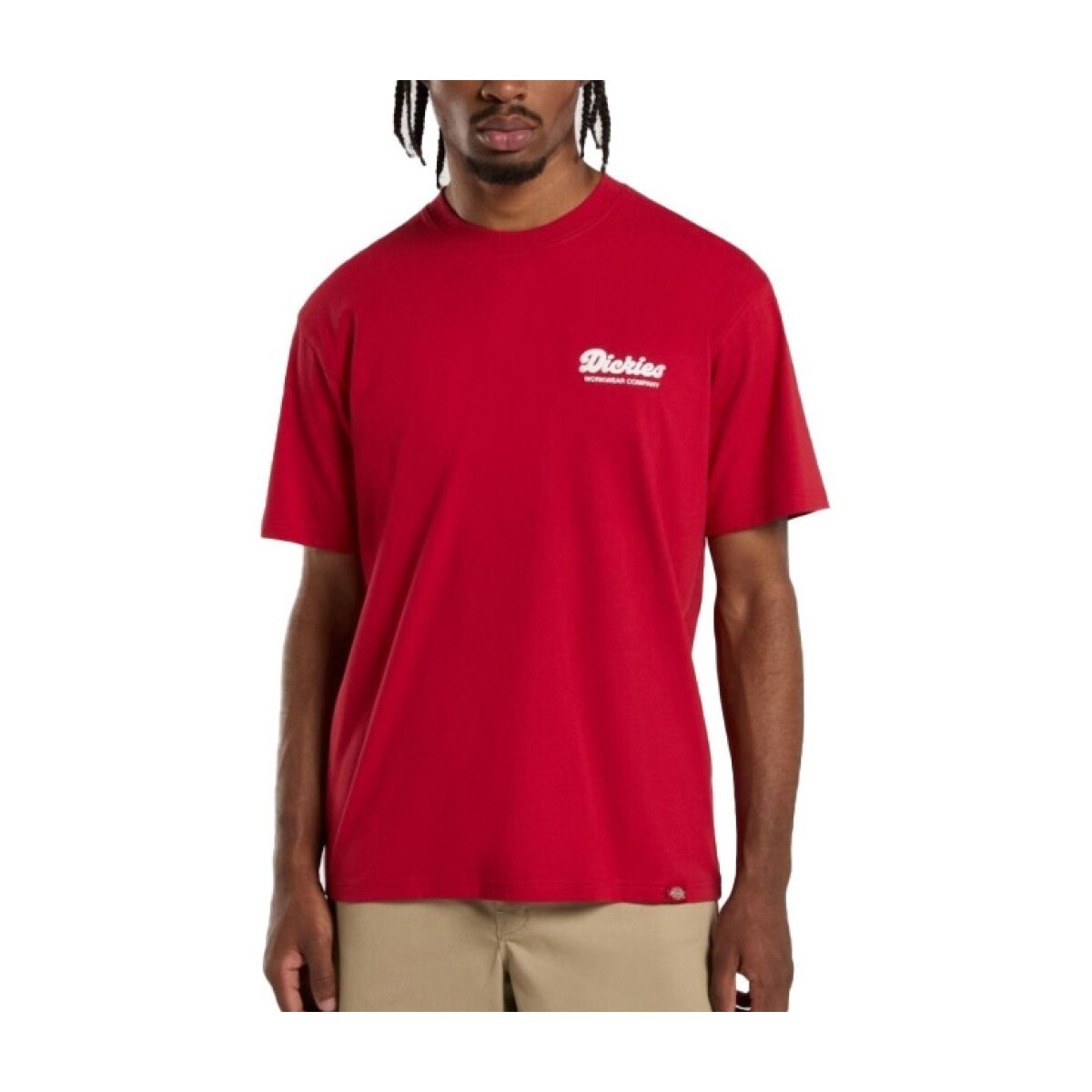 Dickies  DK0A4Z8Z0ER1 LEWISTOWN SS TEE ENGLI  Červená