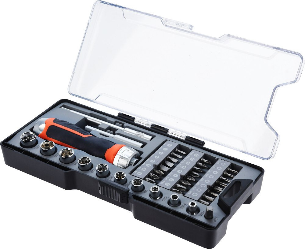 FX TOOLS Ráčna a šroubovák s nástavci sada 38 ks HARDEN KO-CR1001710