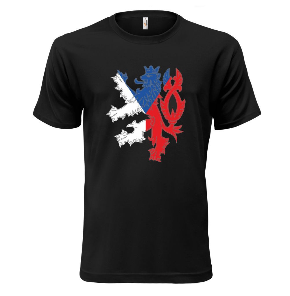 Triko krátký rukáv Alex Fox Fan Česká republika - černé, XS