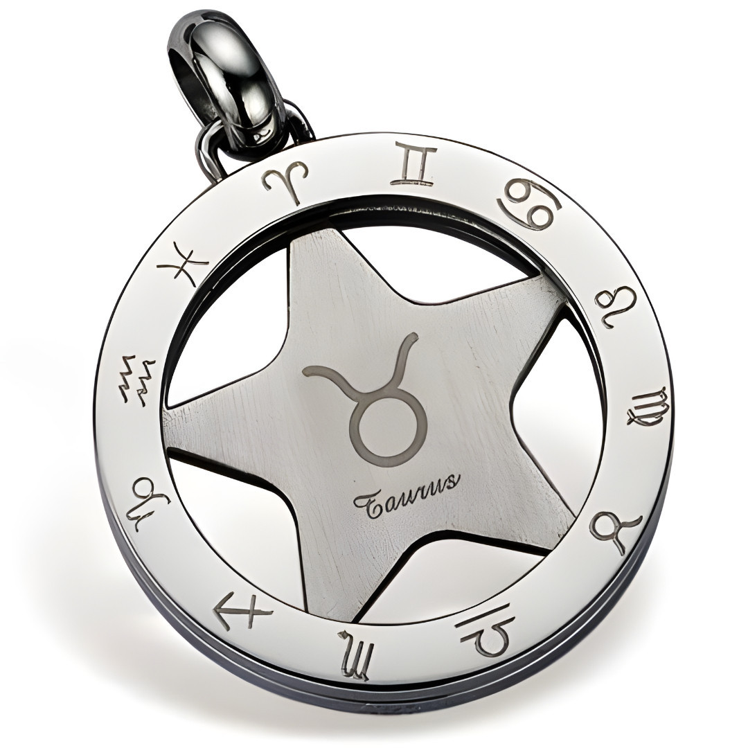 Přívěsek na řetízek na krk Gaira Zodiac 3065 Býk - stříbrný