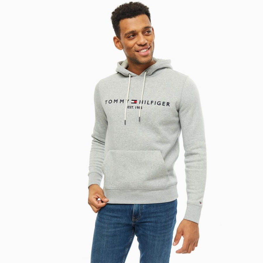 Tommy Hilfiger pánská šedá mikina Hoody - L (501)