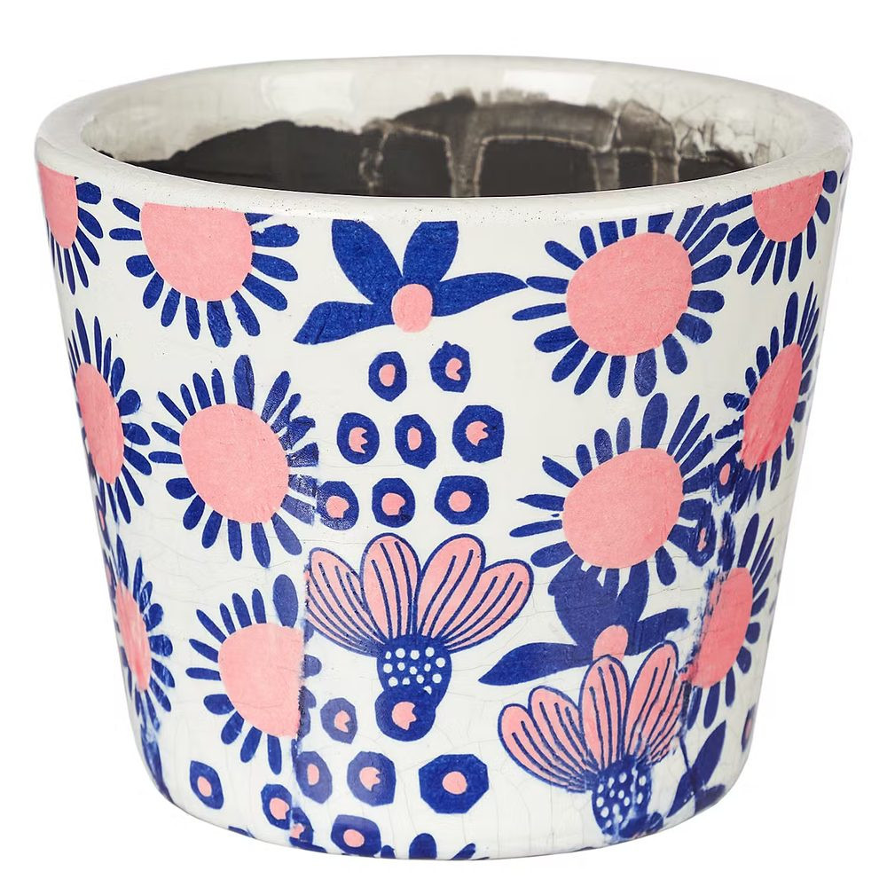 EVERGREEN Květináč 14 cm - růžová/modrá