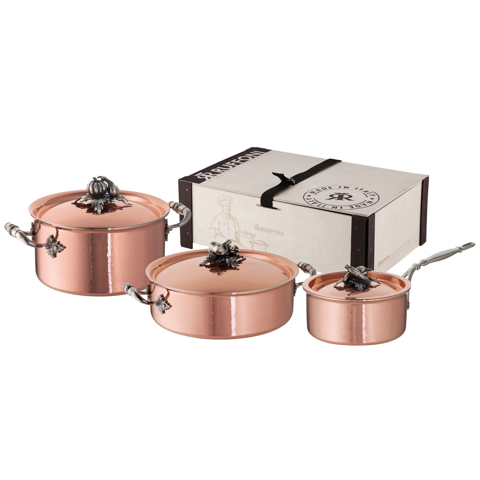 Sada hrnců OPUS CUPRA, sada 6 ks, měď, Ruffoni