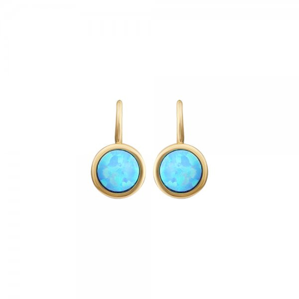 Náušnice se syntetickými opály 237-087-001048 2.90g