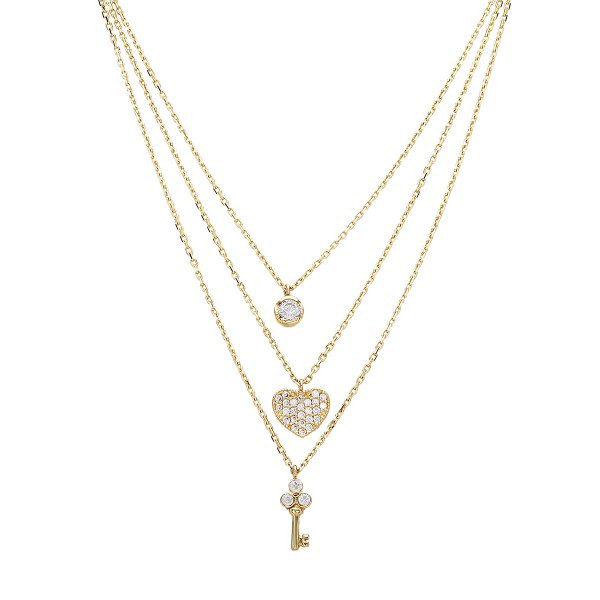 Náhrdelník se syntetickými kameny 276-573-000228 3.55g