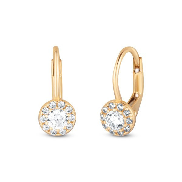 Náušnice se syntetickými kameny 236-087-002275 1.85g