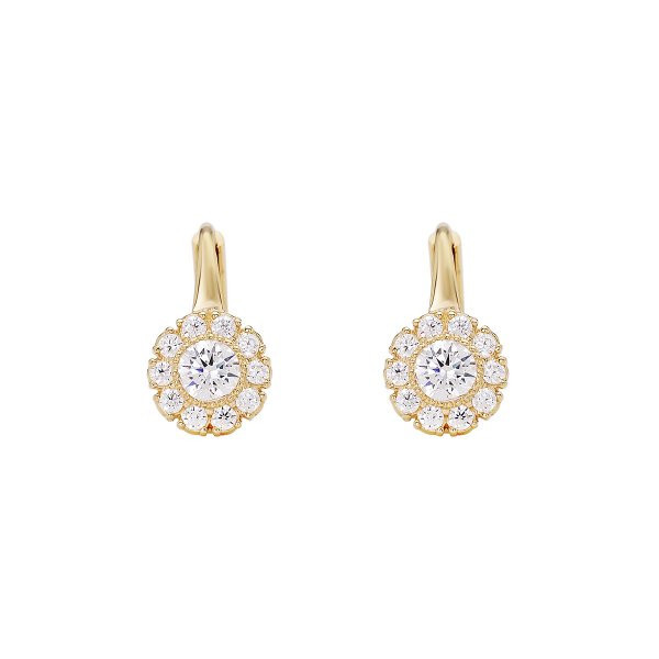 Náušnice se syntetickými kameny 236-185-001295 2.60g