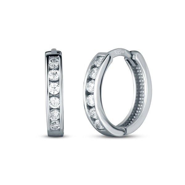 Náušnice se syntetickými kameny 336-185-000527 1.60g