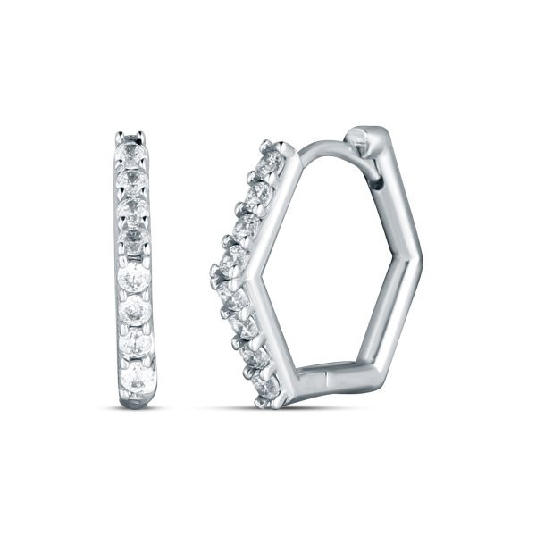 Náušnice se syntetickými kameny 336-588-006545 1.80g